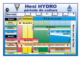 Schema de culture HESI Hydro